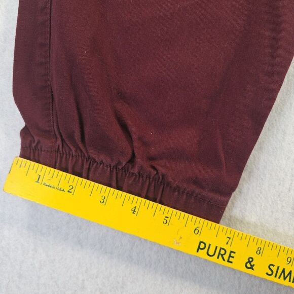 Matchstick Elastic Waist Joggers Pull On Chino Pants Men's Size 40 Burgundy - Picture 11 of 11